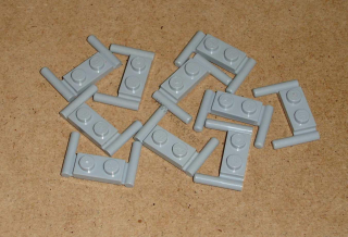 Lego 257275-X (3839b) destička speciální 1x2, tyče (držáky) 10 ks POUŽITÉ