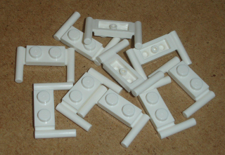 Lego 257320-X (3839b) destička speciální 1x2, tyče (držáky) 10 ks POUŽITÉ