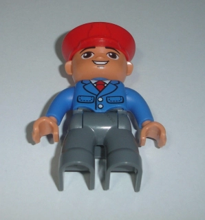 Lego Duplo D80474 (47394pb165a) figurka železničář POUŽITÉ