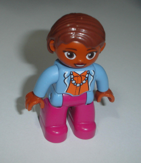 Lego Duplo D80736 (47394pb190a) figurka žena s náhrdelníkem  POUŽITÉ
