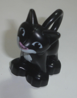 Lego Duplo D00150-2 (dupcat1pb02) kočka černá (stav potisku viz foto) POUŽITÉ