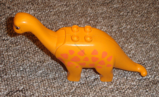 Lego Duplo D00240-3 (31053c01pb01) Dinosaurus Brachiosaurus (stav potisku viz foto, hůř drží hlava) POUŽITÉ