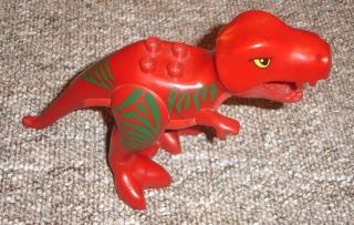 Lego Duplo D00305-2 (60764c02pb01) dinosaurus T-Rex s otevírací tlamou (horší hlava viz foto) POUŽITÉ