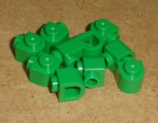 Lego 160894-XC (3386) speciální kostka 1x1x2/3 zakulacená 10 ks NOVÉ