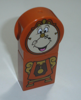 Lego Duplo D15619 (dupclock01) kostky s potiskem (hodiny ze setu 10877 - Cogsworth) POUŽITÉ