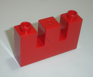 Lego Duplo D10048P (16685) kostka 1x4x2 hradba červená 1 ks NOVÉ2