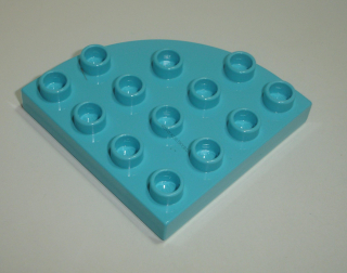 Lego Duplo D20158C (98218) deska, destička 4x4 čtvrthruh med. azure NOVÉ