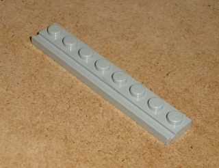 Lego 259080 (4510) destička speciální 1x8, drážka pro dveře 1 ks POUŽITÉ