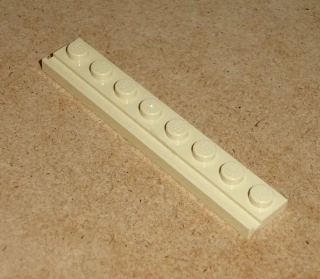 Lego 259110 (4510) destička speciální 1x8, drážka pro dveře 1 ks POUŽITÉ