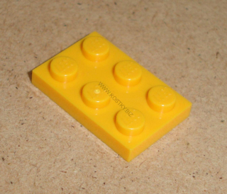 Lego 202325 (3021) destička, podložka 2x3 1 ks POUŽITÉ