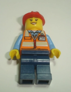 Lego F16361 figurka Bricklink adp062 stavař (žena) POUŽITÉ