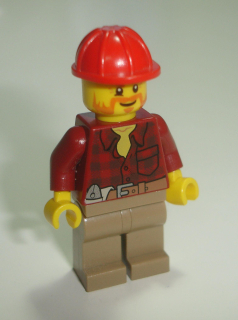 Lego F62702 figurka Town cty0467 - pracovník v lese POUŽITÉ