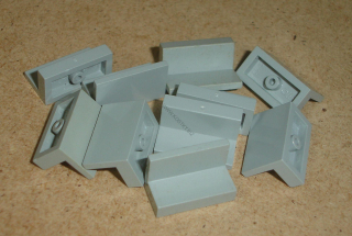 Lego 605175-X (4865) panel 1x2x1 10 ks POUŽITÉ