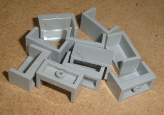 Lego 605460-X (23969) panel 1x2x1 10 ks POUŽITÉ