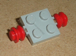 Lego 639070 (122c01) náprava s 2 koly bez gum 1 ks POUŽITÉ