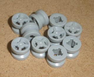 Lego 639475-X (4624, 34337) kolo, kolečko 8 mm 10 ks POUŽITÉ