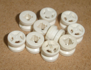 Lego 639500-X (4624, 34337) kolo, kolečko 8 mm 10 ks POUŽITÉ