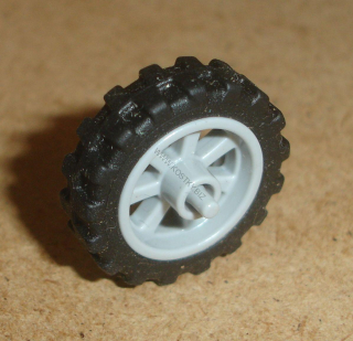 Lego 635925 (50862, 50861) kolo 15mm D. x 6mm s pneu 21 D. x 6mm (motorka) 1 ks POUŽITÉ