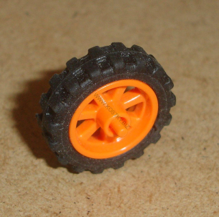 Lego 635940 (50862, 50861) kolo 15mm D. x 6mm s pneu 21 D. x 6mm (motorka) 1 ks POUŽITÉ