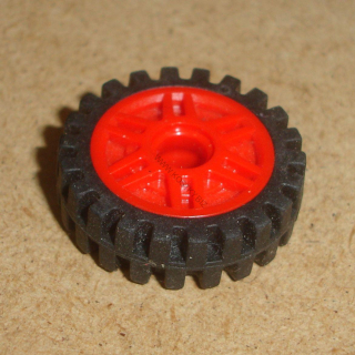 Lego 635985 (13971, 61254) kolo 18mm D. x 8mm s pneu 24mm D. x 7mm 1 ks POUŽITÉ
