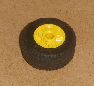Lego 636500 (55981, 58090 / 6578) kolo 18mm D. x 14mm s dírou pro velký pin a s pneu 30.4 x 14 POUŽITÉ