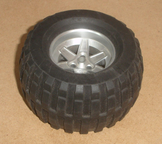 Lego 637600 (22969, 32298) kolo 62mm D. x 46mm Technic s pneu Technic Power Puller 1 ks POUŽITÉ