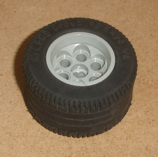 Lego 637145 (6595, 6594) kolo 36.8mm D. x 26mm VR s pneu 49.6 x 28 VR 1 ks POUŽITÉ