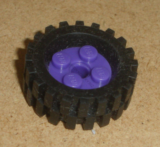 Lego 637900 (6248, 2346) kolo Freestyle s gumou 30 x 10.5 (díra na velký pin) 1 ks POUŽITÉ