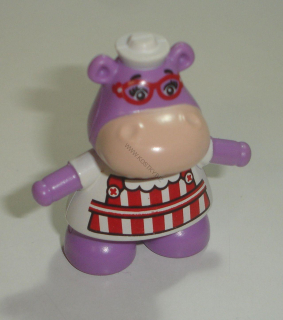 Lego Duplo D81312 (duphippo) figurka doktorka Plyšáková - hrošice Hallie POUŽITÉ