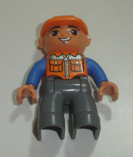 Lego Duplo D80021 (47394pb156a) figurka stavební dělník, údržba POUŽITÉ