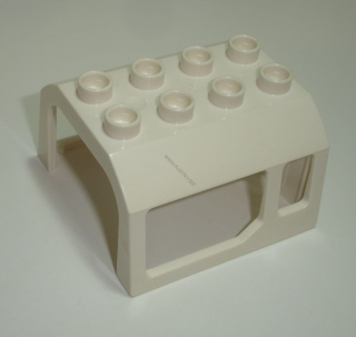 Lego Duplo D40487 (51546) střecha mašinky (vagónu) bílá 1 ks POUŽITÉ