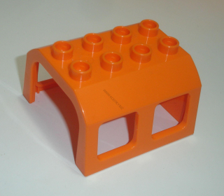Lego Duplo D40490 (13530) střecha mašinky (vagónu) oranžová 1 ks POUŽITÉ