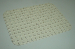 Lego Duplo D19961 (6851) podložka na stavění 12x16 nopů bílá (lehce zežloutlá) 1 ks POUŽITÉ