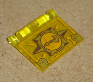 Lego 794252 (24093pb001) část knihy s panty s potiskem 1 ks POUŽITÉ