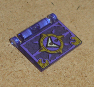 Lego 794254 (24093pb004) část knihy s panty s potiskem 1 ks POUŽITÉ