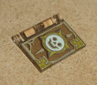 Lego 794260 (24093pb002) část knihy s panty s potiskem 1 ks POUŽITÉ