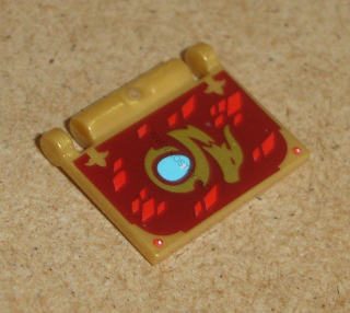 Lego 794274 (24093pb006) část knihy s panty s potiskem 1 ks POUŽITÉ