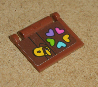 Lego 794310 (24093pb037) část knihy s panty s nálepkou 1 ks POUŽITÉ