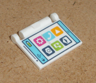 Lego 794336 (24093pb037) část knihy s panty s potiskem 1 ks POUŽITÉ