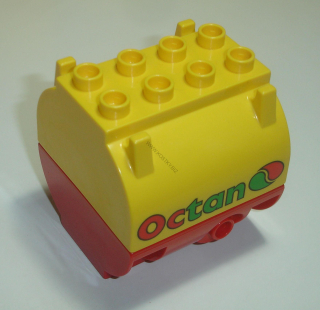 Lego Duplo D40397 (59684pb01, 59559) cisternový kontejner (horní + dolní část) POUŽITÉ
