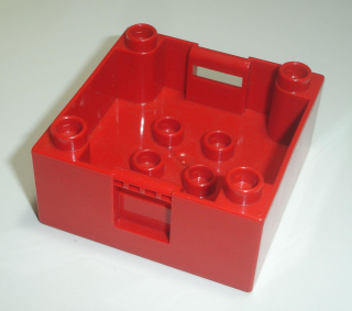 Lego Duplo D40734 (47423) kontejner (box) 4x4 červený 1 ks POUŽITÉ