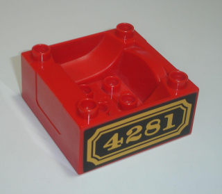 Lego Duplo D40757 (98456pb02) kabina vlaku červená 1 ks POUŽITÉ