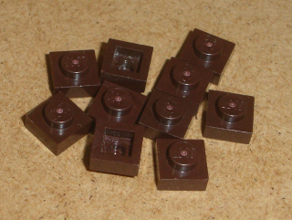 Lego 200060-X (3024) destička, podložka 1x1 10 ks POUŽITÉ