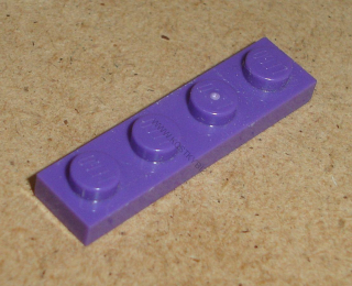 Lego 201010 (3710) destička, podložka 1x4 1 ks POUŽITÉ