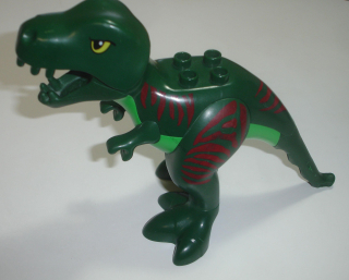Lego Duplo D00306-2 (60764c01pb01) dinosaurus T-Rex s otevírací tlamou (vrypy na ocase) POUŽITÉ