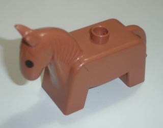 Lego Duplo D00576 (4009pb01) koník starší typ šedý POUŽITÉ