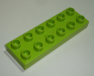 Lego Duplo D20112 (98233) deska, destička 2x6 žlutá POUŽITÉ