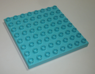 Lego Duplo D20391 (51262) deska 8x8 med. azurová POUŽITÉ