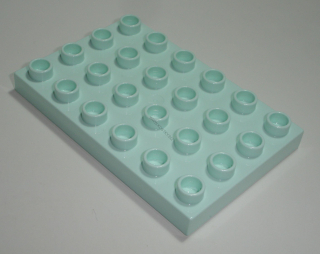 Lego Duplo D20205C (25549) deska, podložka 4x6 sv. aqua NOVÉ