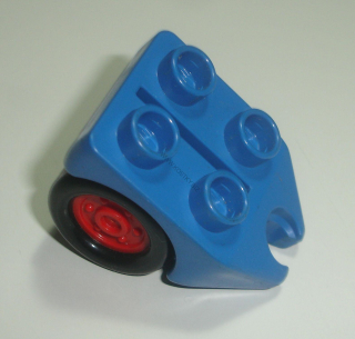 Lego Duplo D45046 (6347c01, 2219c01) podvozek (kola) pro letadlo modrý 1 ks POUŽITÉ